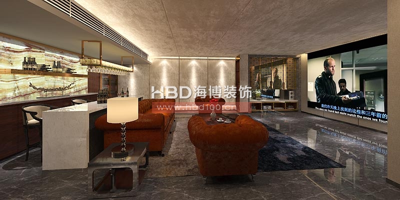 梅園新村別墅裝修設(shè)計 視聽室.jpg