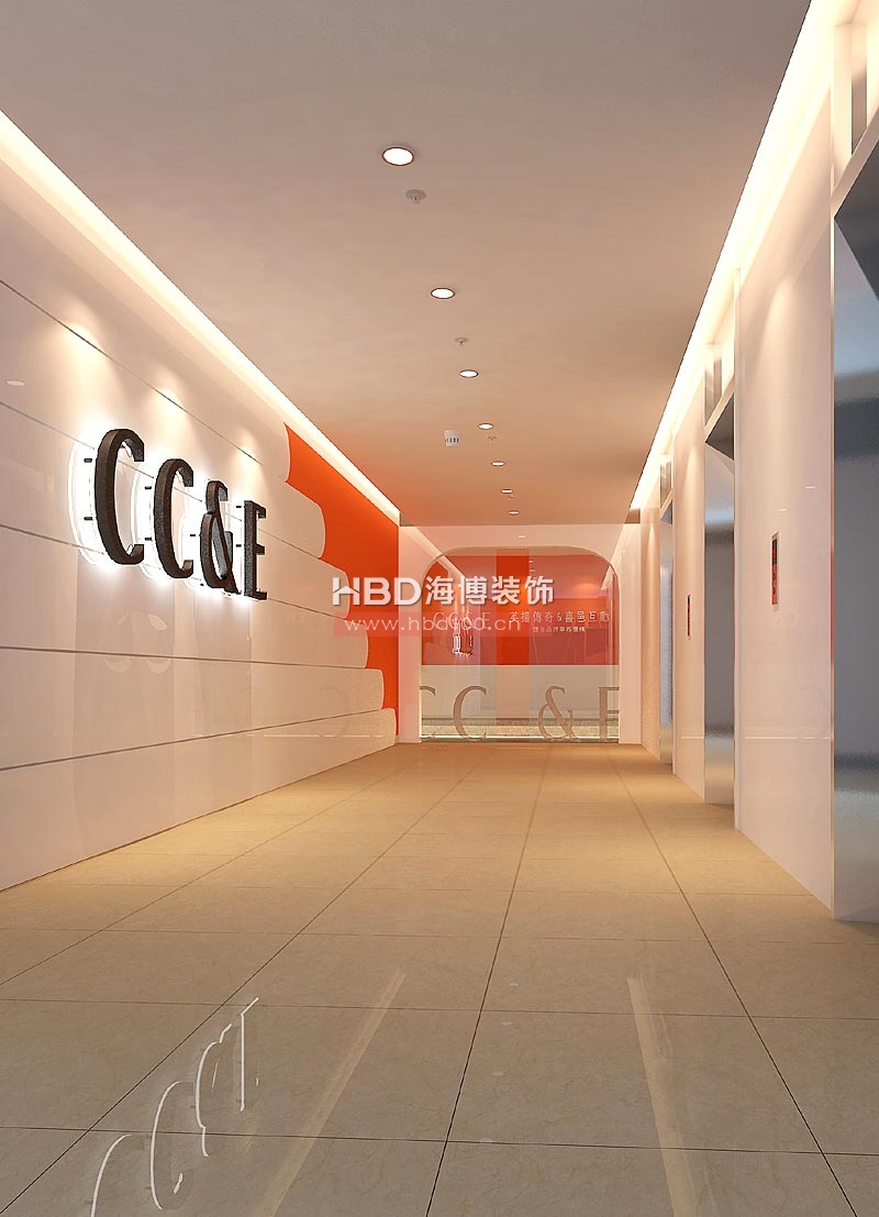 廣東英揚(yáng)傳奇廣告有限公司辦公室裝修 電梯間通道