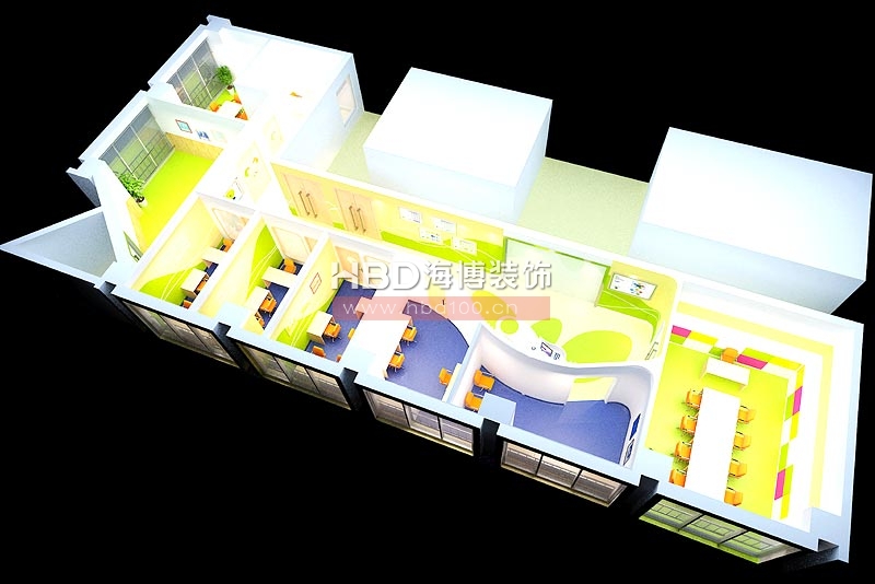 捷愛兒培訓中心修設(shè)計 鳥瞰圖